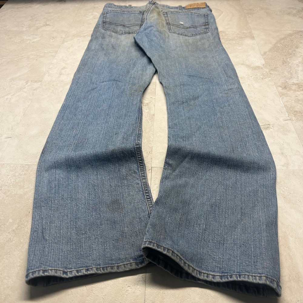 Signature by Levi Strauss Bootcut Jeans Light Wash Mens 32x32 Distressed Denim